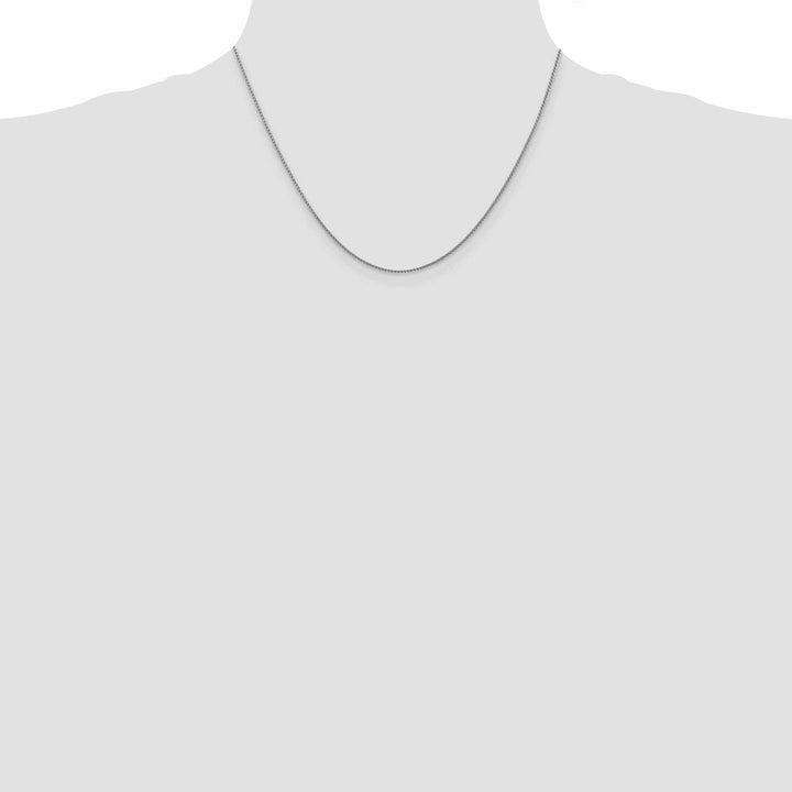 Lovely Rita's Chains 14k White Gold 1mm Sigia Pendant Wheat Chain