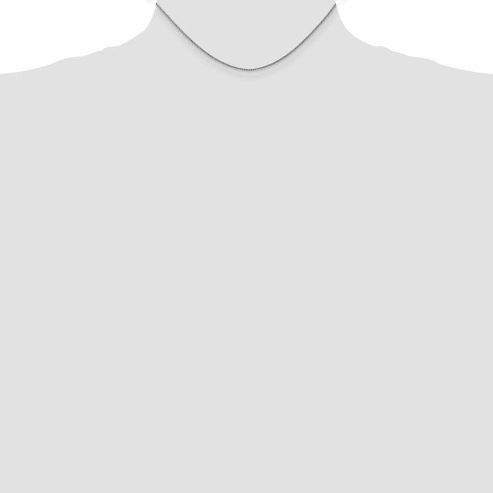 Lovely Rita's Chains 14k White Gold 1mm Sigia Pendant Wheat Chain