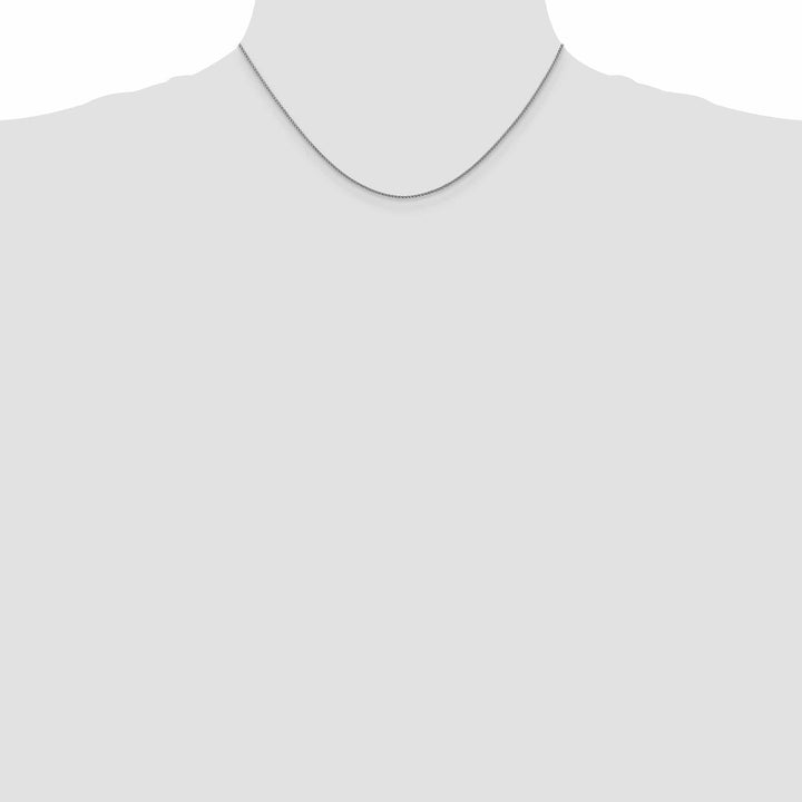 Lovely Rita's Chains 14k White Gold 1mm Sigia Pendant Wheat Chain