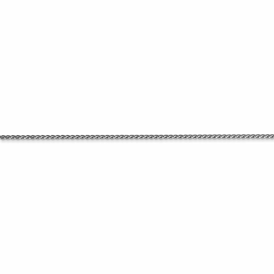 Lovely Rita's Chains 14k White Gold 1mm Sigia Pendant Wheat Chain
