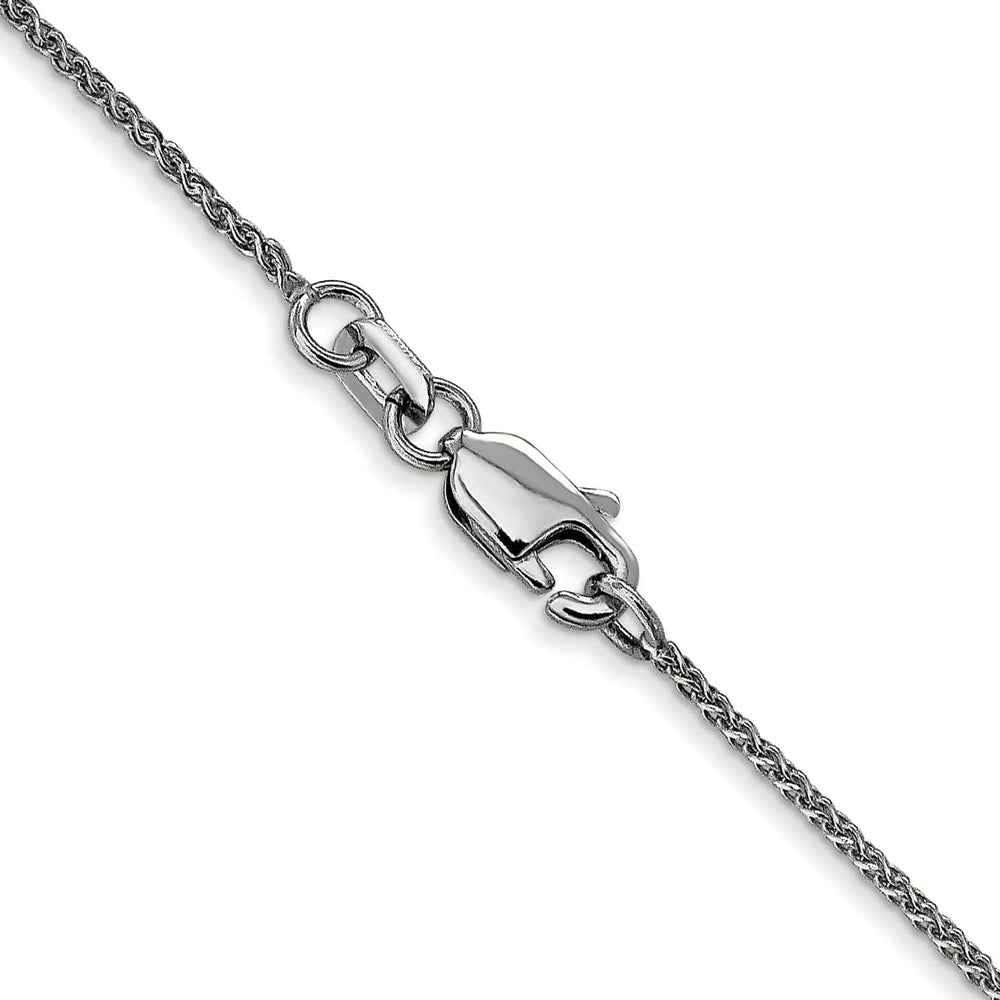 Lovely Rita's Chains 14k White Gold 1mm Sigia Pendant Wheat Chain