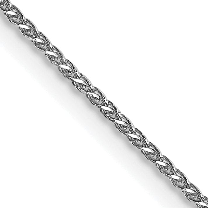 Lovely Rita's Chains 14k White Gold 1mm Sigia Pendant Wheat Chain