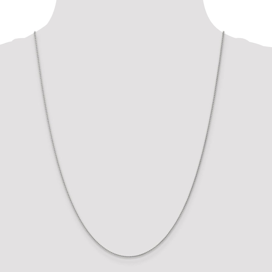 Lovely Rita's Chains 14k White Gold 1mm Spiga Wheat Chain
