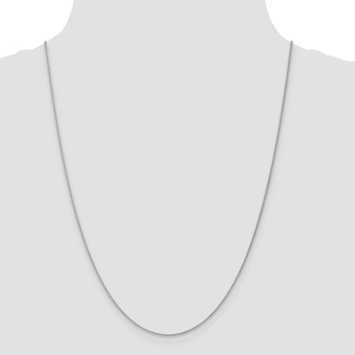 Lovely Rita's Chains 14k White Gold 1mm Spiga Wheat Chain