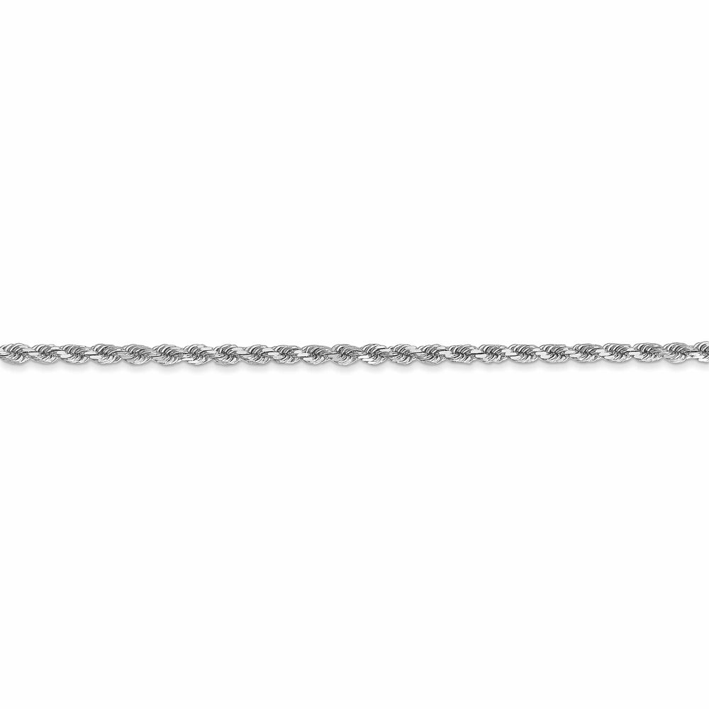 Lovely Rita's Chains 14k White Gold 2.00mm Diamond Cut Rope Chain