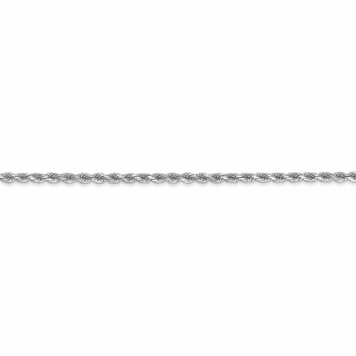 Lovely Rita's Chains 14k White Gold 2.00mm Diamond Cut Rope Chain