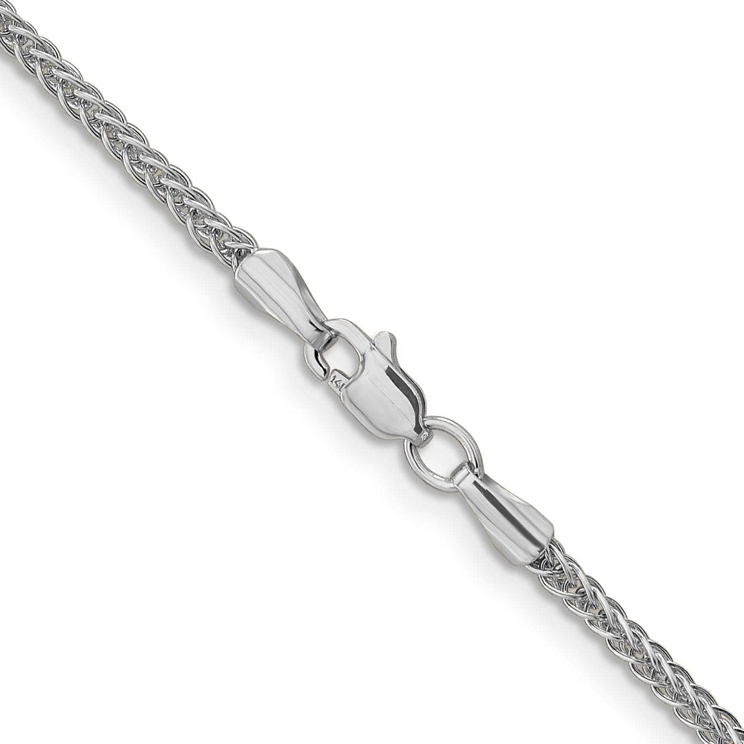 Lovely Rita's Chains 14k White Gold 2.00mm Lightweight Wheat Chain