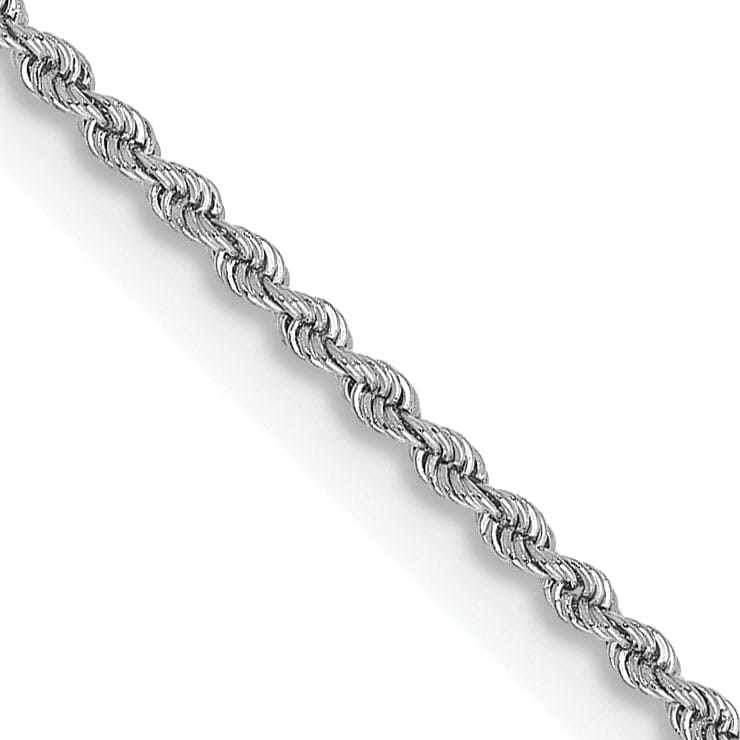 Lovely Rita's Chains 14k White Gold 2.0mm Handmade Rope Chain