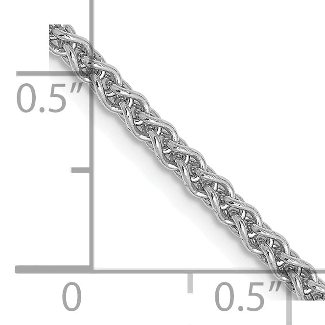 Lovely Rita's Chains 14K White Gold 2.1mm Spiga Wheat Chain