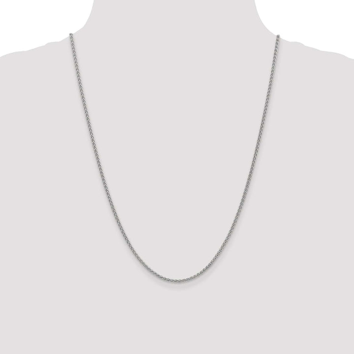 Lovely Rita's Chains 14K White Gold 2.1mm Spiga Wheat Chain