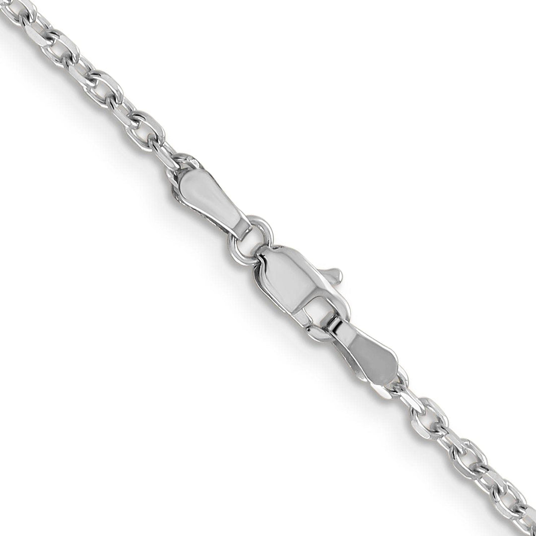 Lovely Rita's Chains 14k White Gold 2.20mm Round Link Cable Chain