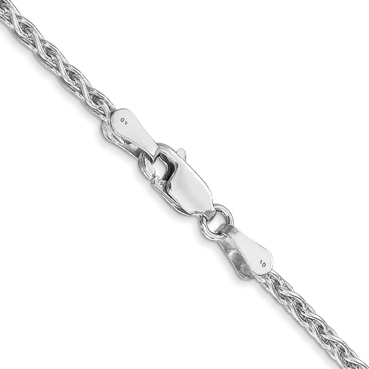 Lovely Rita's Chains 14k White Gold 2.25-mm Parisian Wheat Chain