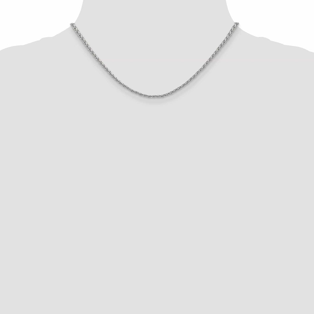 Lovely Rita's Chains 14k White Gold 2.25-mm Parisian Wheat Chain