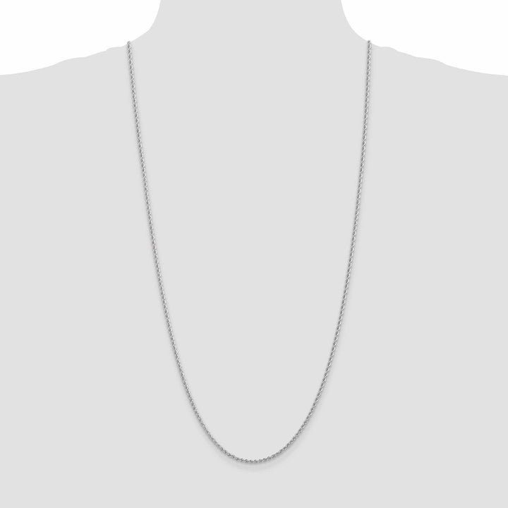 Lovely Rita's Chains 14k White Gold 2.25mm Handmade Rope Chain