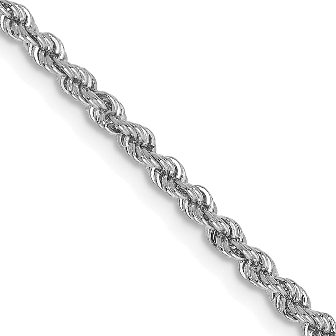 Lovely Rita's Chains 14k White Gold 2.25mm Handmade Rope Chain