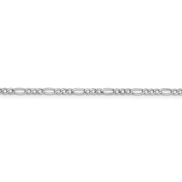 Lovely Rita's Chains 14k White Gold 2.50-mm Semi Solid Figaro Chain