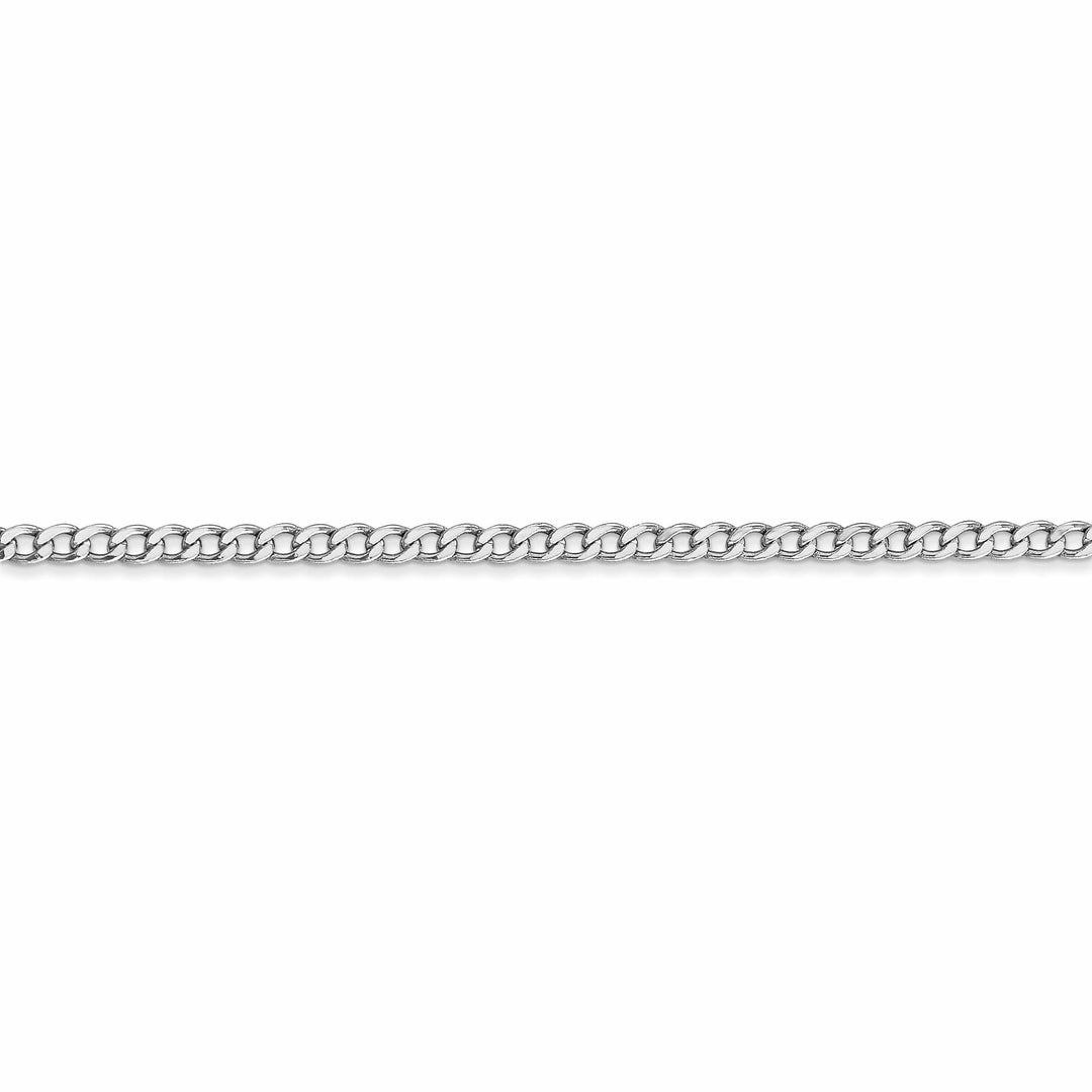 Lovely Rita's Chains 14k White Gold 2.50m Semi Solid Curb Link Chain