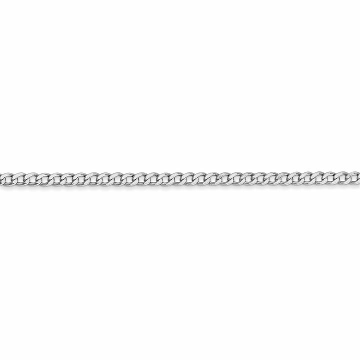 Lovely Rita's Chains 14k White Gold 2.50m Semi Solid Curb Link Chain