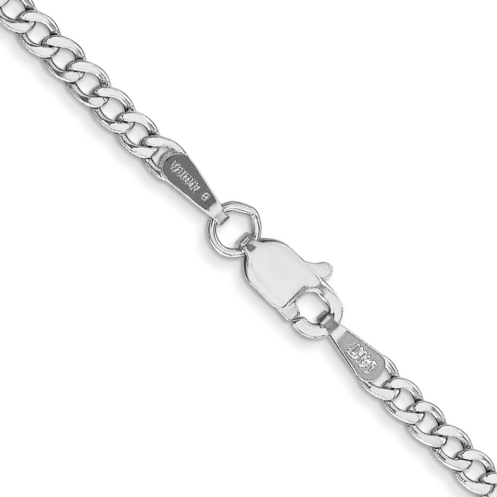 Lovely Rita's Chains 14k White Gold 2.50m Semi Solid Curb Link Chain
