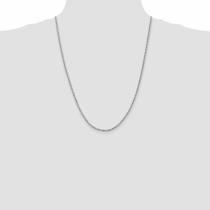 Lovely Rita's Chains 14K White Gold 2.50mm D.C Rope Chain