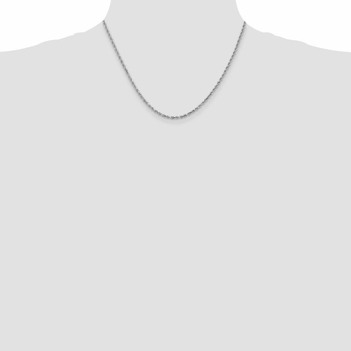 Lovely Rita's Chains 14K White Gold 2.50mm D.C Rope Chain