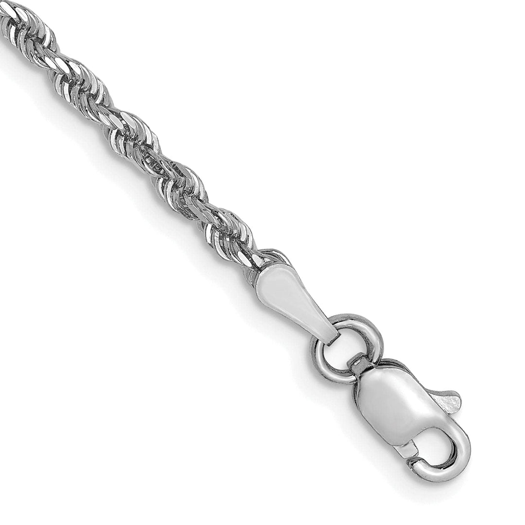 Lovely Rita's Chains 14K White Gold 2.50mm D.C Rope Chain