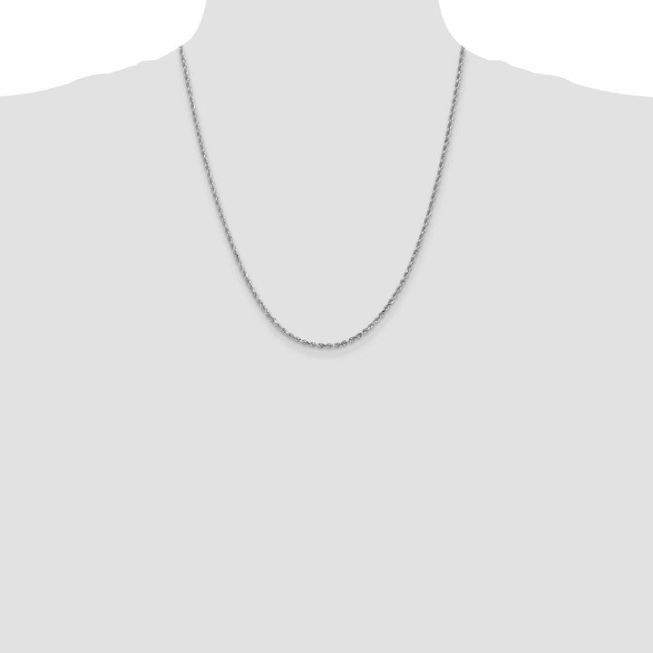 Lovely Rita's Chains 14K White Gold 2.50mm D.C Rope Chain