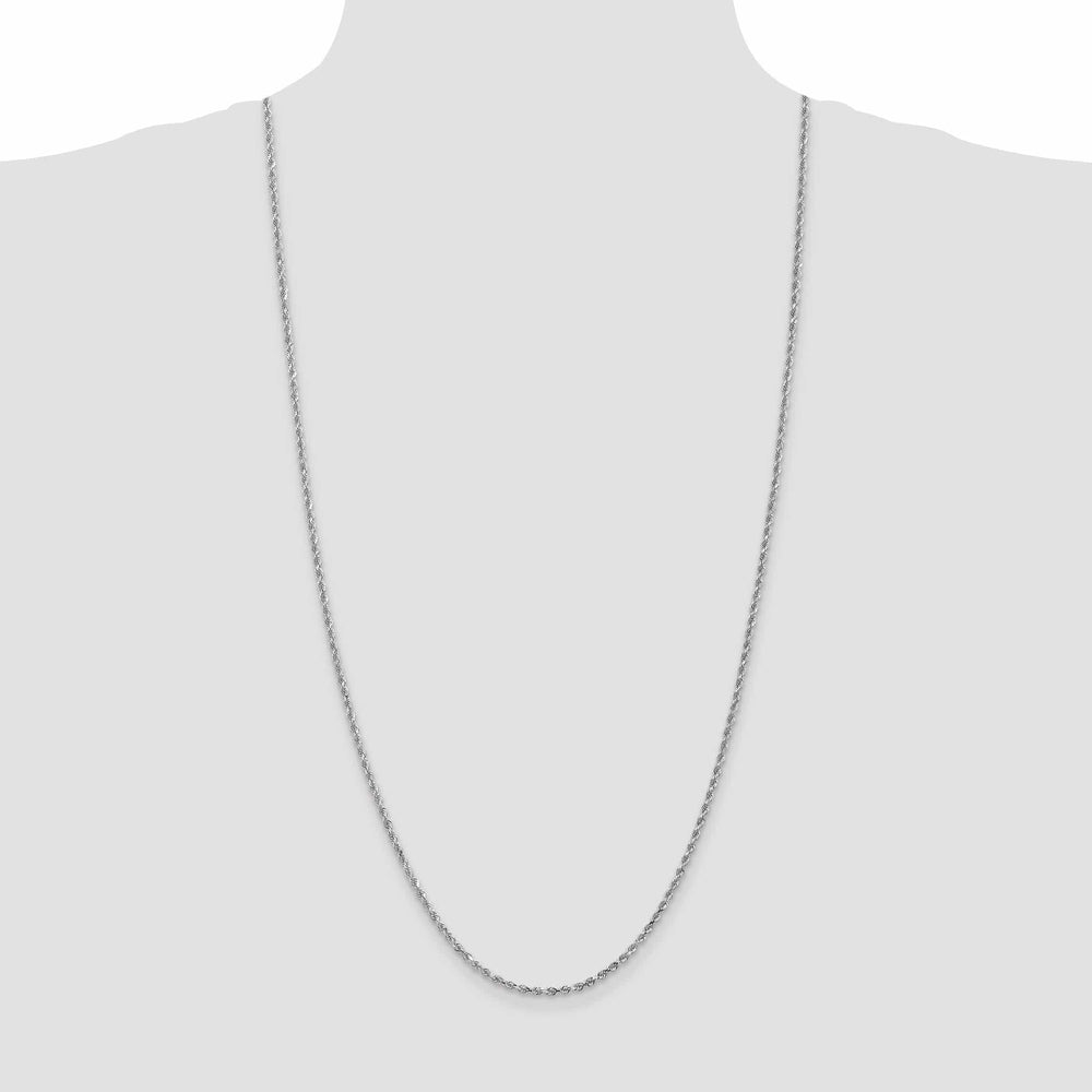 Lovely Rita's Chains 14K White Gold 2.50mm D.C Rope Chain
