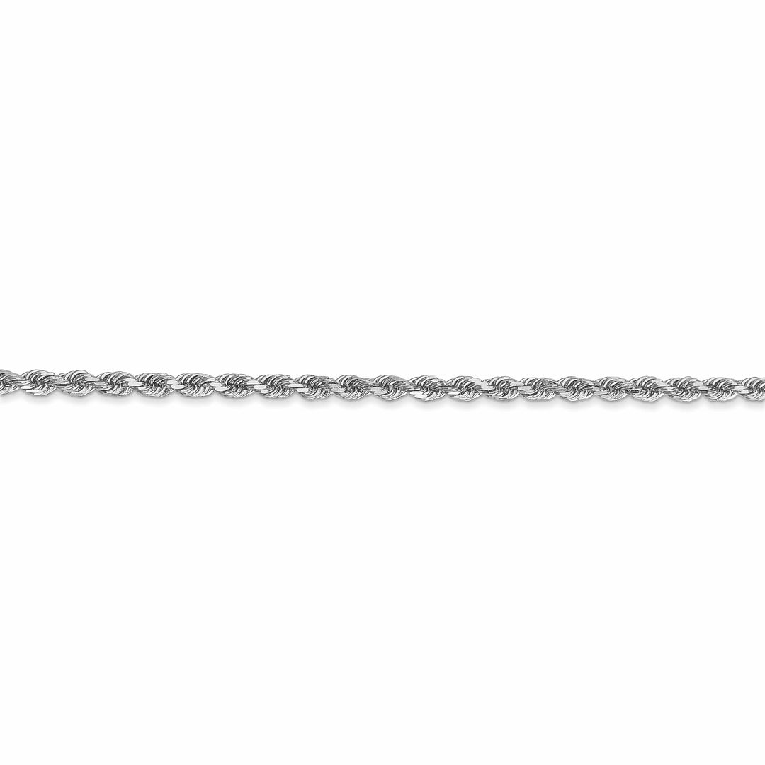 Lovely Rita's Chains 14k White Gold 2.50mm Diamond Cut Rope Chain