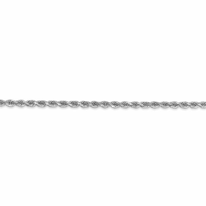 Lovely Rita's Chains 14k White Gold 2.50mm Diamond Cut Rope Chain