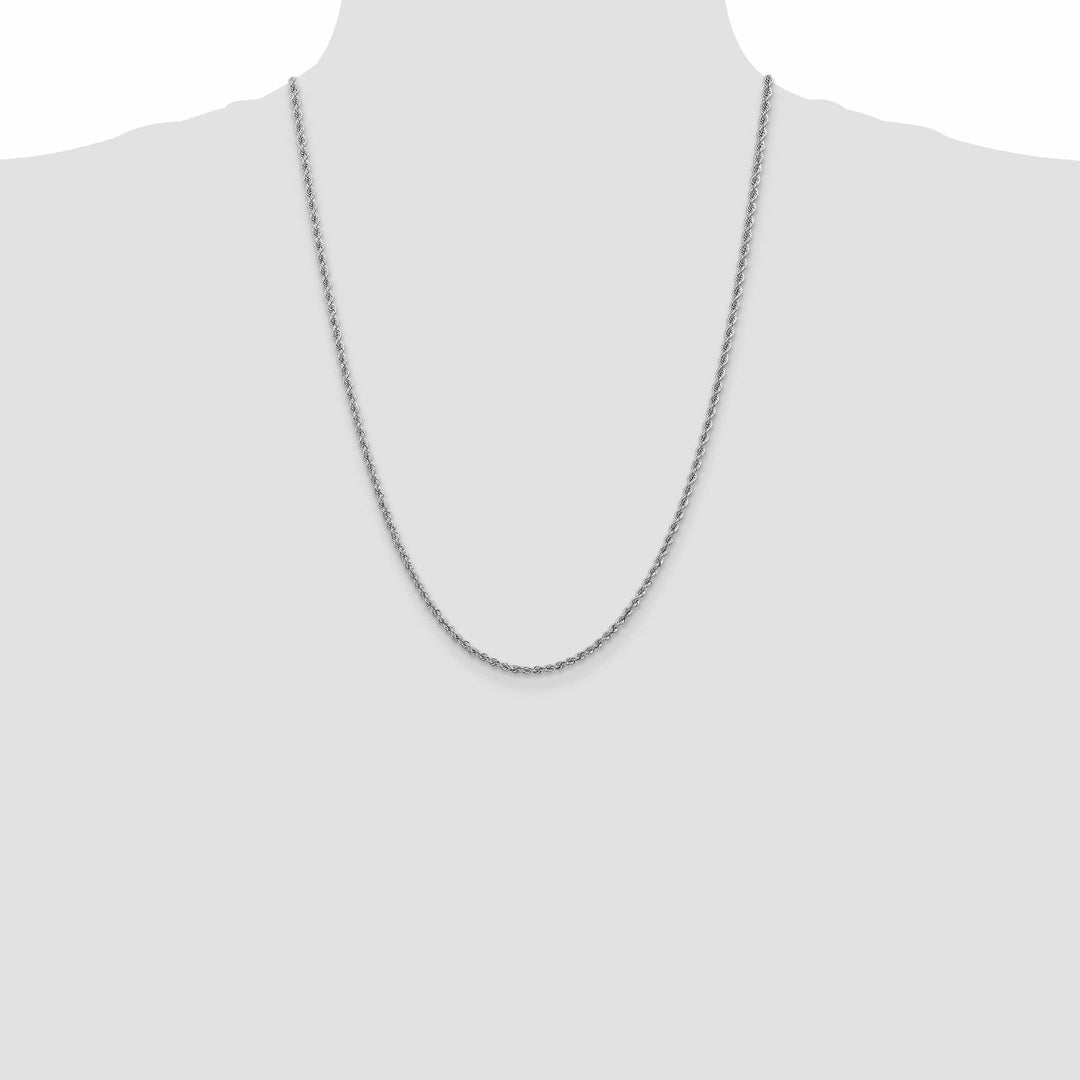 Lovely Rita's Chains 14k White Gold 2.50mm Handmade Rope Chain
