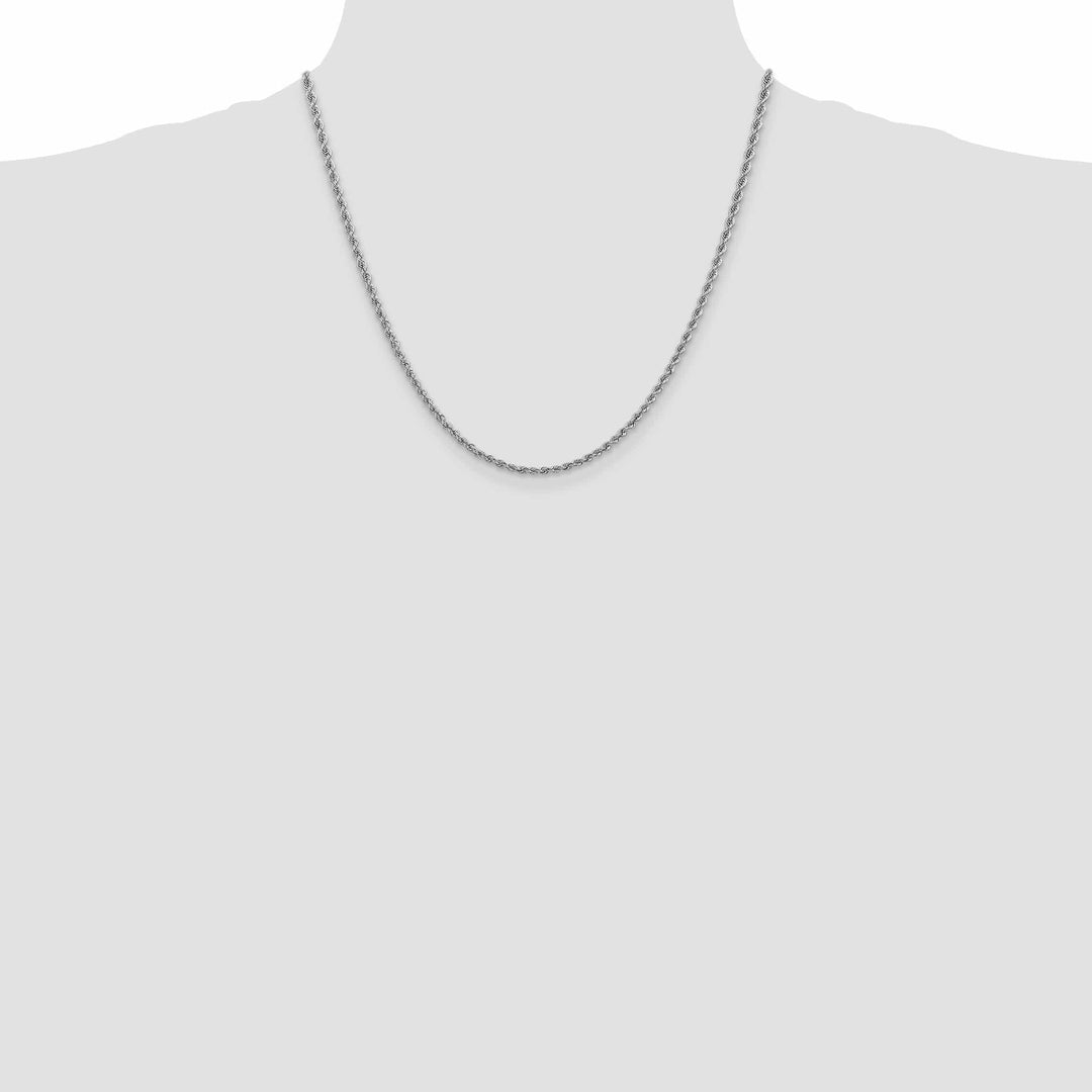 Lovely Rita's Chains 14k White Gold 2.50mm Handmade Rope Chain