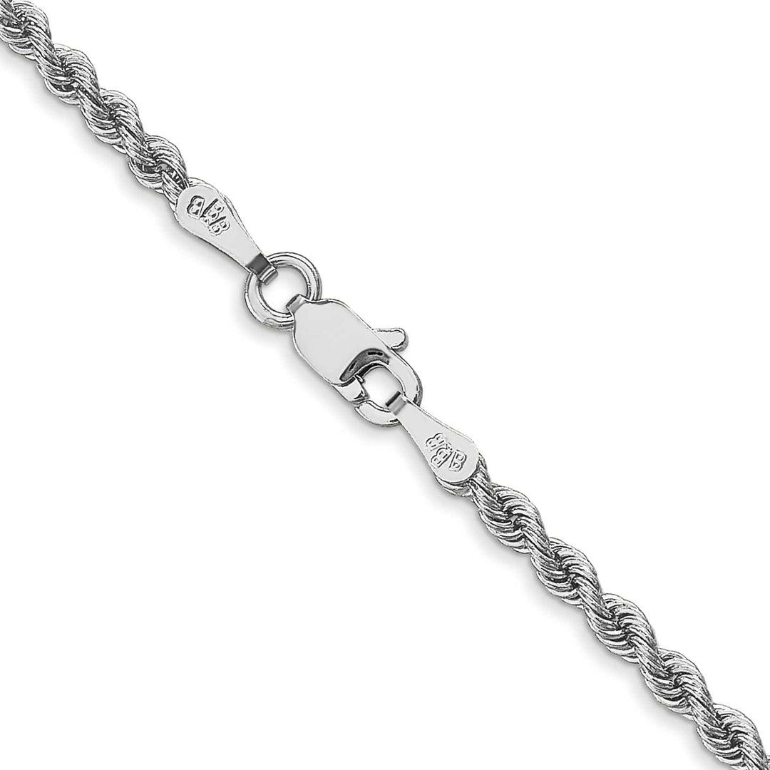 Lovely Rita's Chains 14k White Gold 2.50mm Handmade Rope Chain