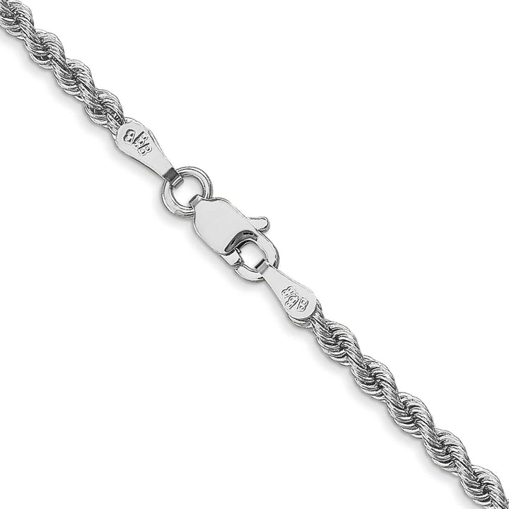 Lovely Rita's Chains 14k White Gold 2.50mm Handmade Rope Chain