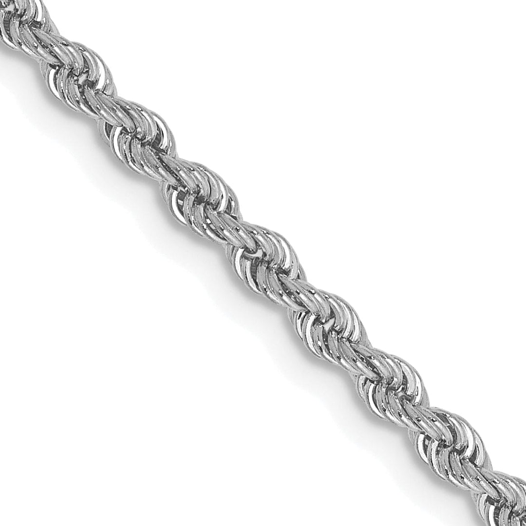 Lovely Rita's Chains 14k White Gold 2.50mm Handmade Rope Chain