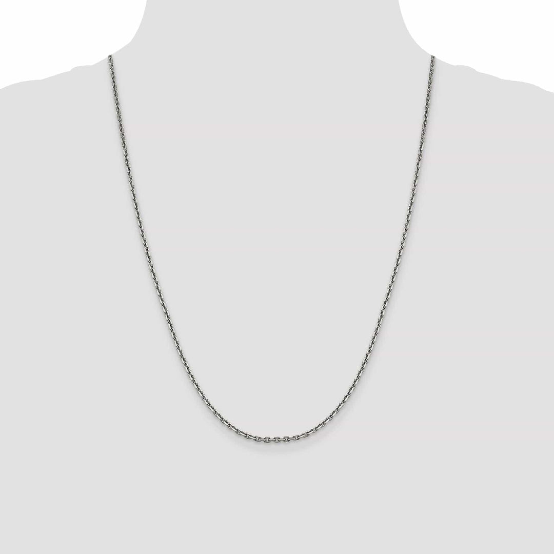 Lovely Rita's Chains 14k White Gold 2.50mm Solid D.C Cable Chain