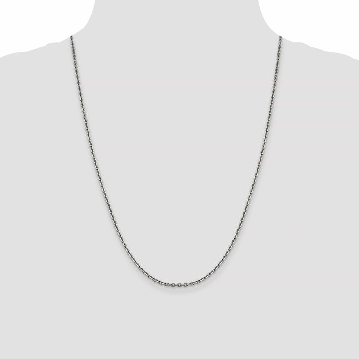 Lovely Rita's Chains 14k White Gold 2.50mm Solid D.C Cable Chain