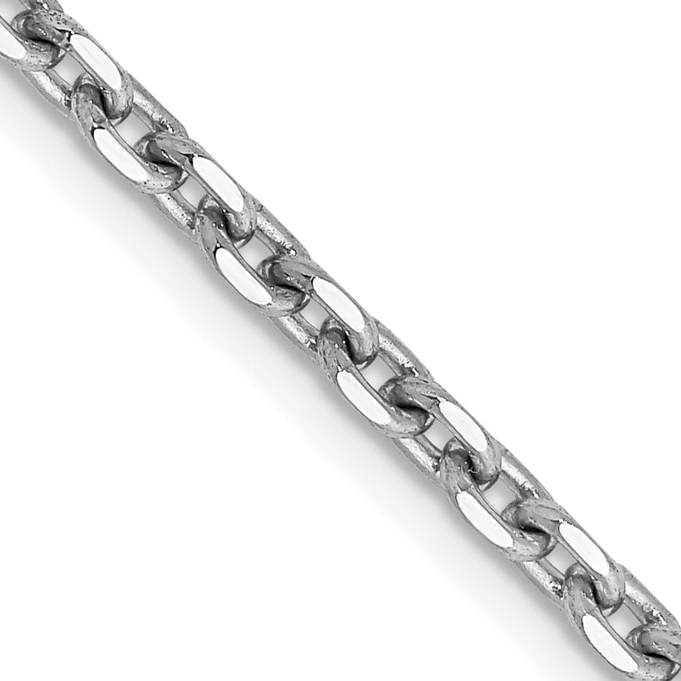 Lovely Rita's Chains 14k White Gold 2.50mm Solid D.C Cable Chain