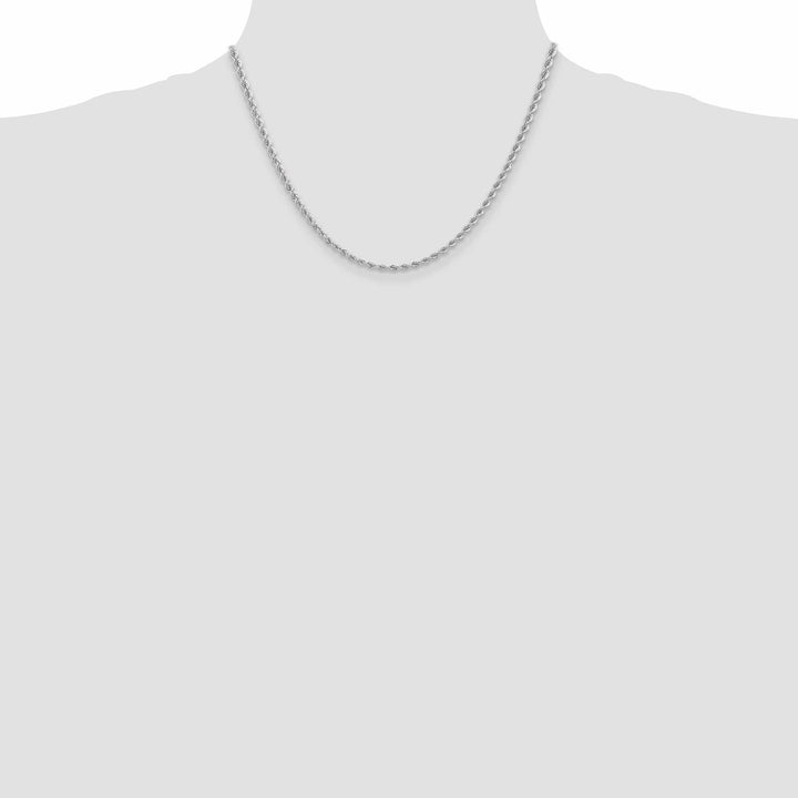 Lovely Rita's Chains 14K White Gold 2.75mm Handmade Rope Chain