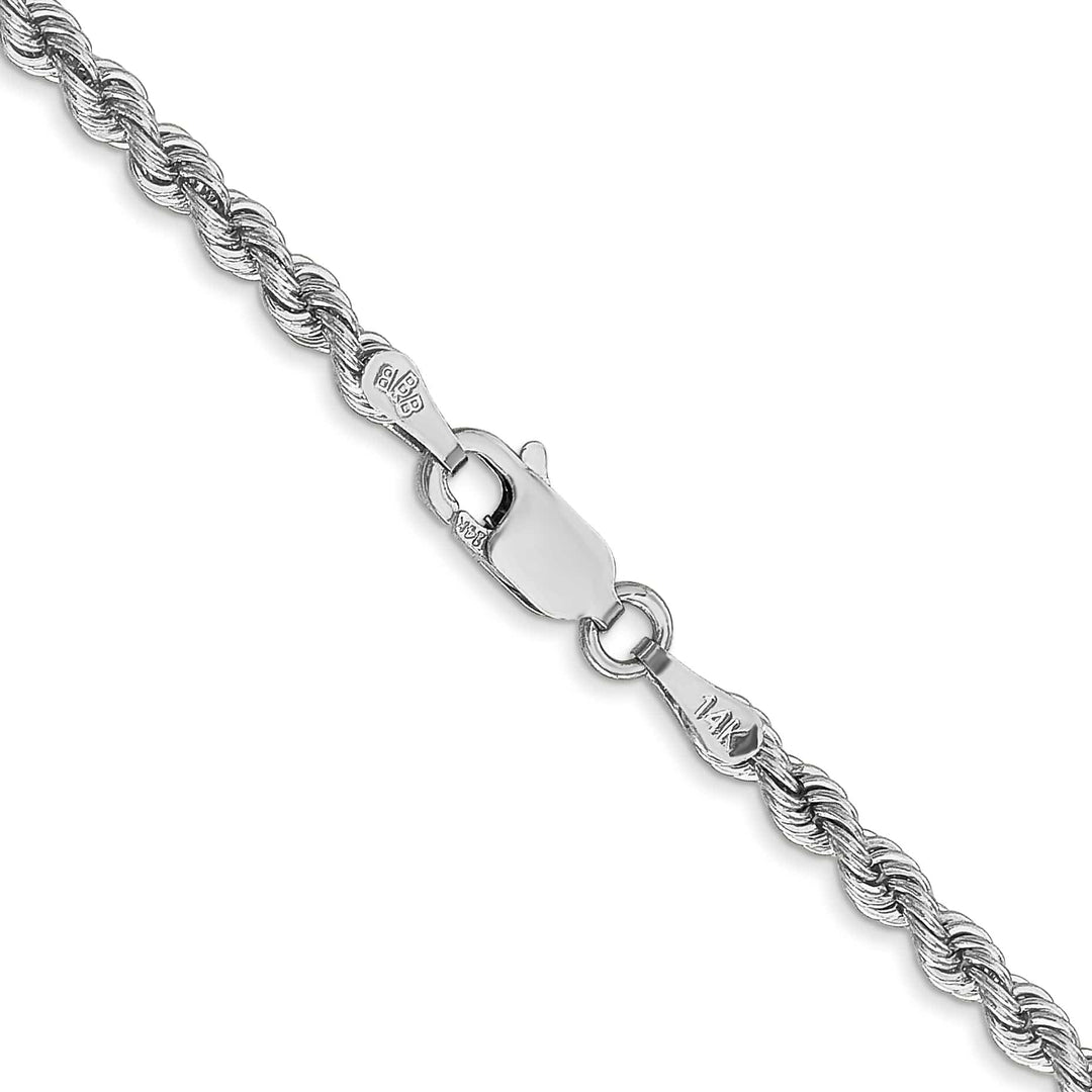 Lovely Rita's Chains 14K White Gold 2.75mm Handmade Rope Chain