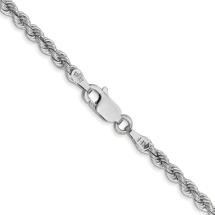 Lovely Rita's Chains 14K White Gold 2.75mm Handmade Rope Chain