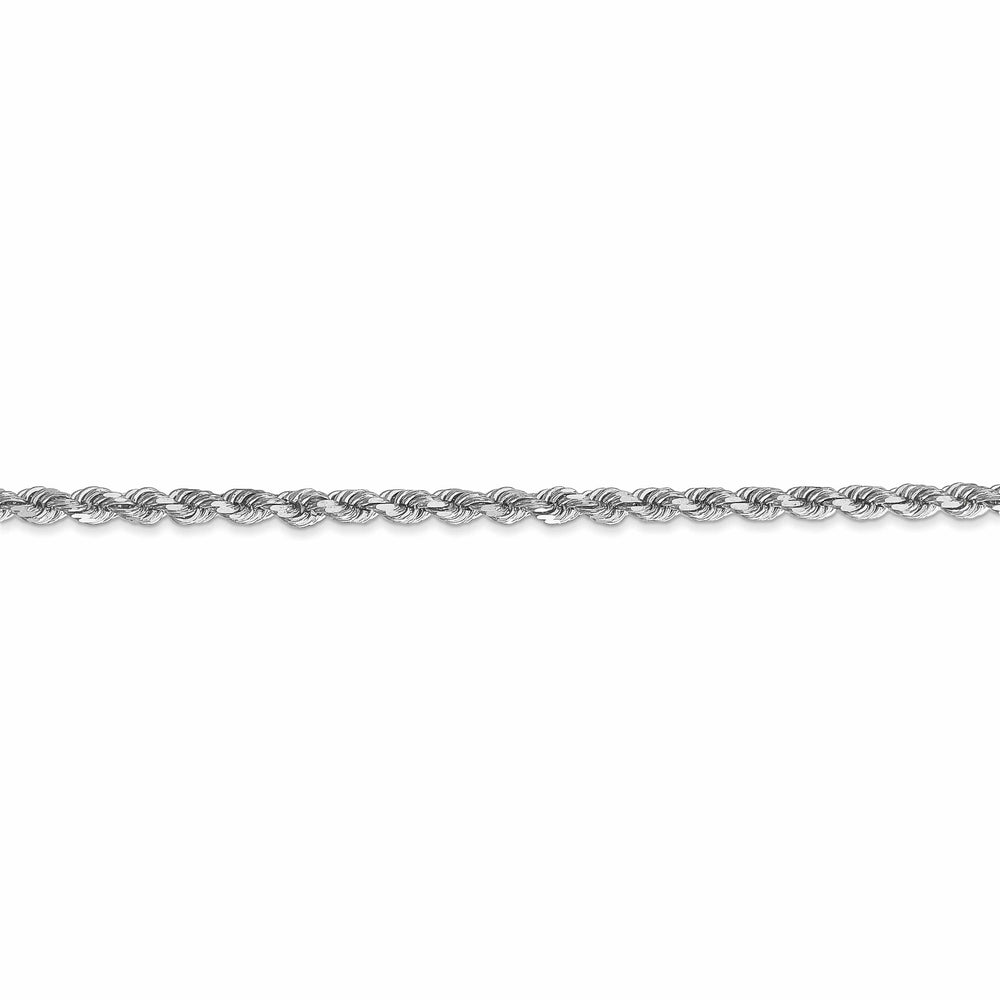 Lovely Rita's Chains 14k White Gold 2.90mm Diamond Cut Rope Chain