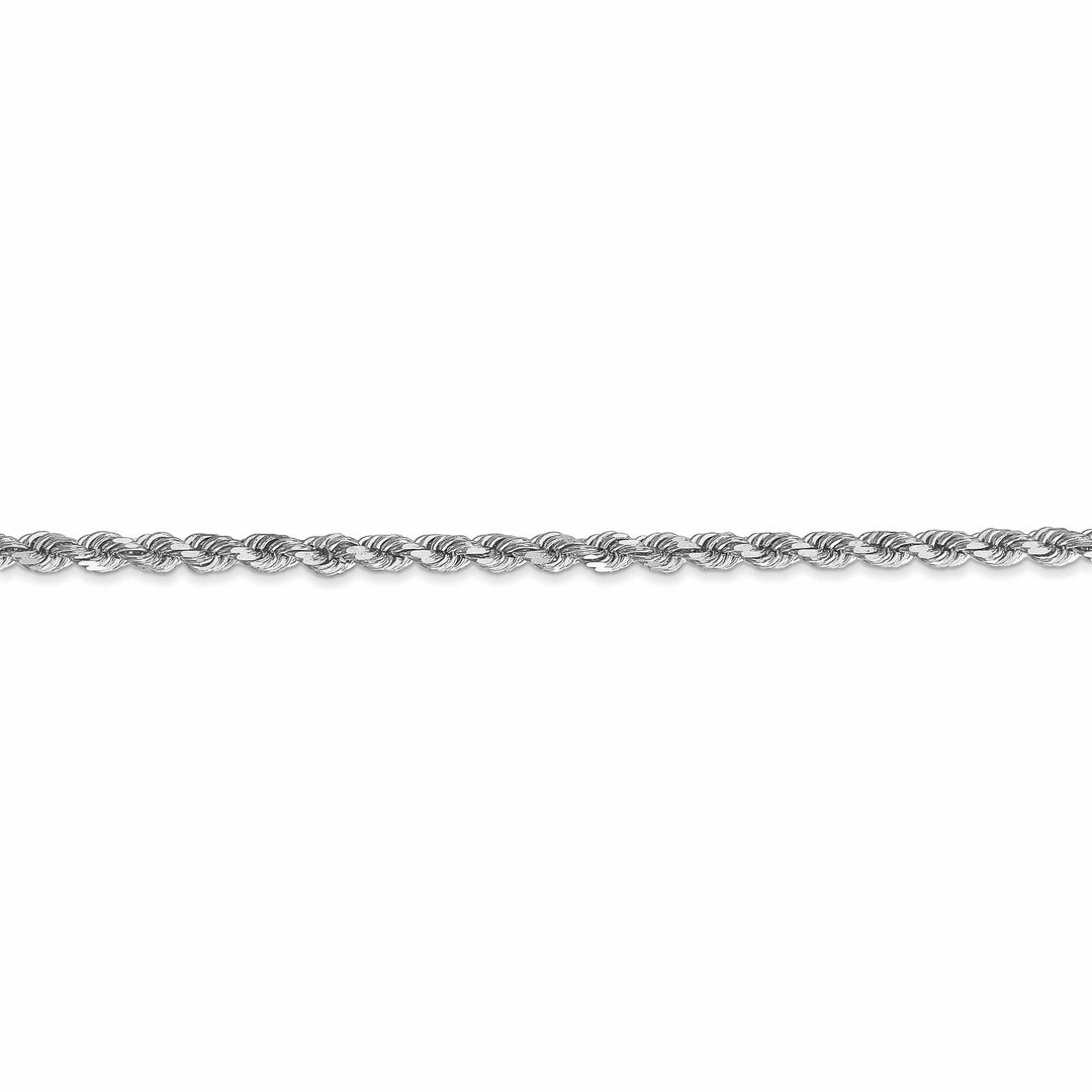 Lovely Rita's Chains 14k White Gold 2.90mm Diamond Cut Rope Chain