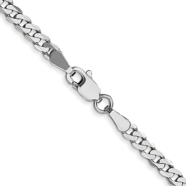 Lovely Rita's Chains 14k White Gold 2.9mm Flat Curb Chain