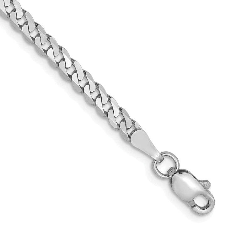 Lovely Rita's Chains 14k White Gold 2.9mm Flat Curb Chain