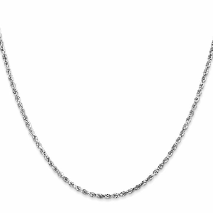 Lovely Rita's Chains 14K White Gold 2mm Diamond Cut Rope Chain