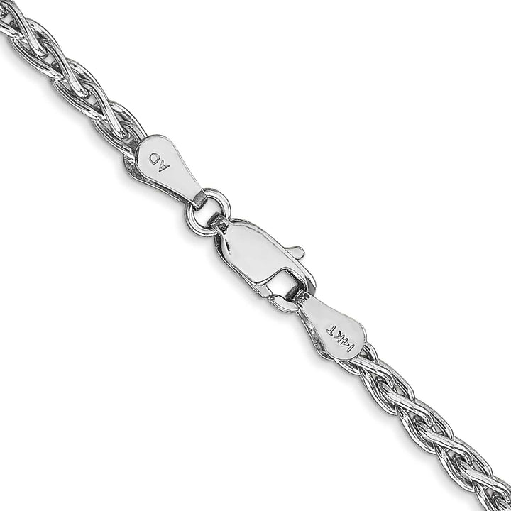 Lovely Rita's Chains 14k White Gold 3.00-mm Parisian Wheat Chain