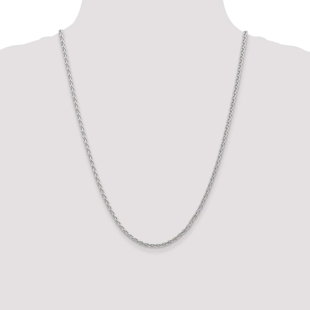 Lovely Rita's Chains 14k White Gold 3.00-mm Parisian Wheat Chain