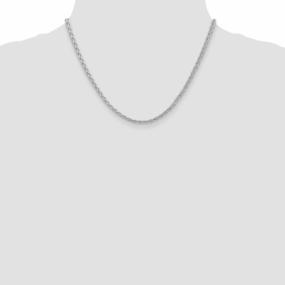 Lovely Rita's Chains 14k White Gold 3.00-mm Parisian Wheat Chain