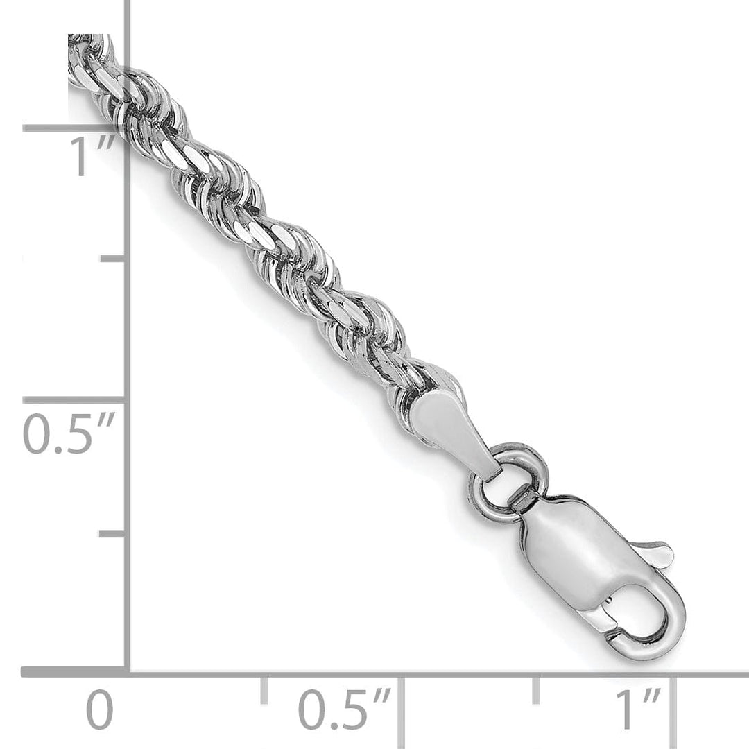 Lovely Rita's Chains 14K White Gold 3.00mm D.C Rope Chain